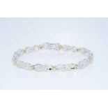 1.10ct Natural Round Cut Diamond Infinity Cluster Bracelet