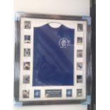 1972 Rangers Shirt 35" x 40" Black Frame