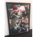 Nigel Benn Poster 26"x32" Black And Gold Frame