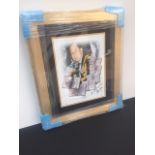 Nick Leeson Photo 26"x22" Gold Frame