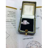 GIA Certified Natural Fancy Brownish-Pink 2.31 ct Solitaire Diamond Ring