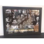 Jean Claude Van Damme Montage 26"x20" Black Frame