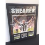 Alan Shearer Photo 27"x33" Black Frame