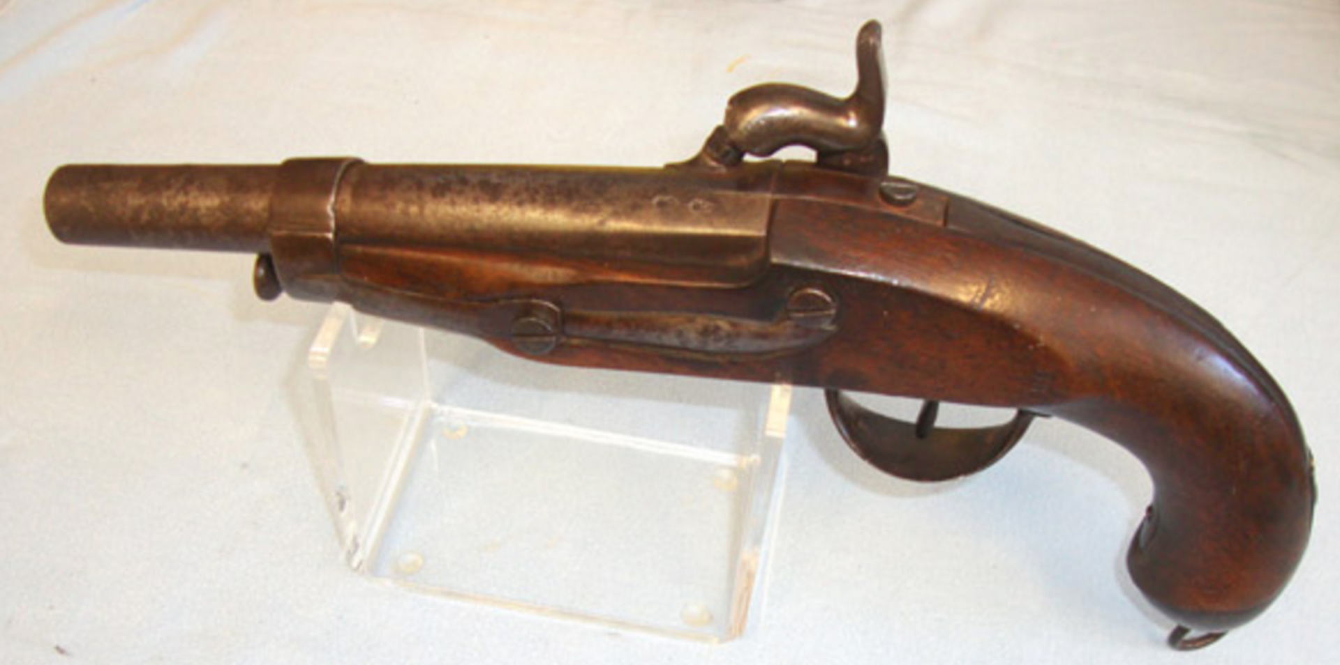 Victorian Era French Gendarmarie .650” Carbine Bore Percussion Pistol - Image 2 of 3