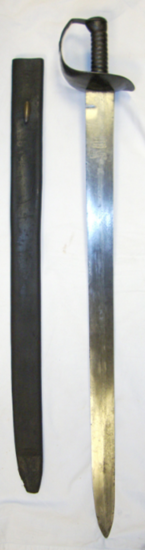 1870 British Lead-cutting Sword No.3 & Scabbard - Image 2 of 3