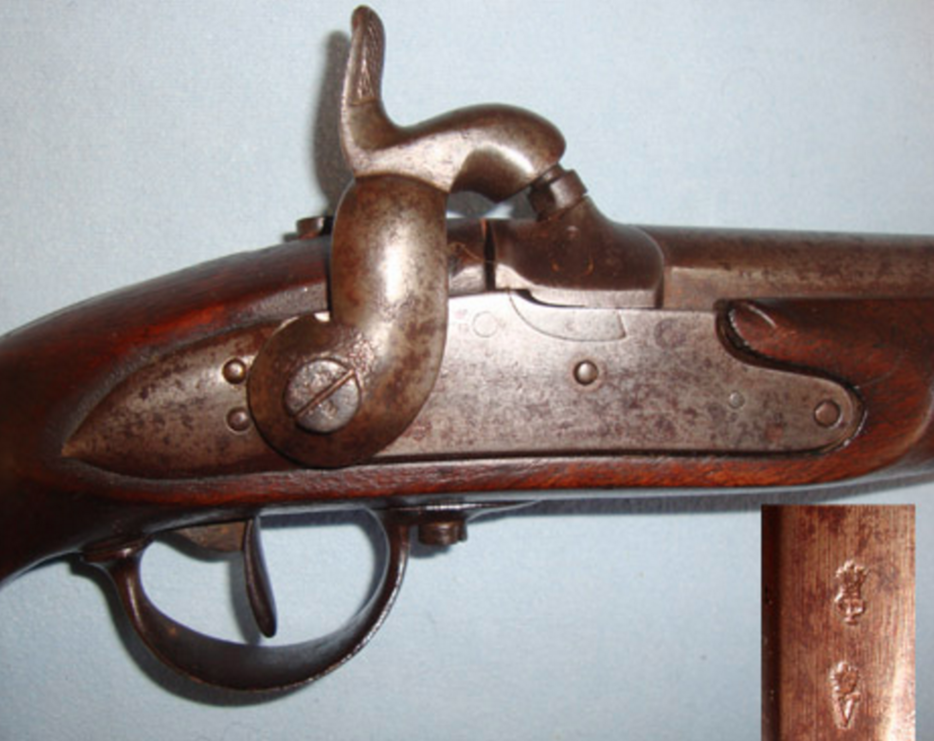 Victorian Era French Gendarmarie .650” Carbine Bore Percussion Pistol - Image 3 of 3
