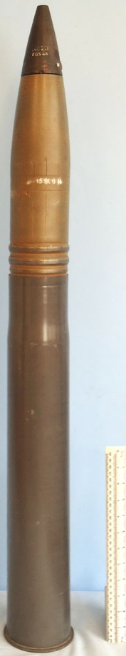 DEACTIVATED INERT. WW2 German 1941 dated 88mm (88 x 571R) Inert High Explosive (HE) Round - Image 3 of 3