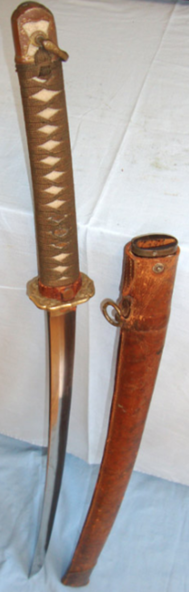 WW2 1938-1940 Japanese Officer's Seki Arsenal Shin-Gunto Sword Tang 'Ho Da Kane Tsugu'