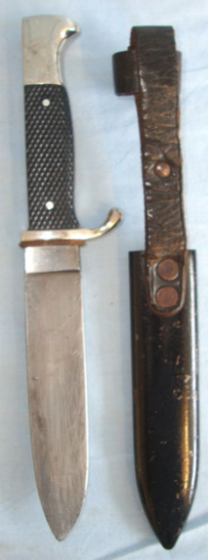 Original, WW2 1939 Nazi Hitler Youth 'HJ' Dagger RZM Marked MZ/49 - Image 2 of 2