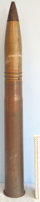 DEACTIVATED INERT. WW2 German 1941 dated 88mm (88 x 571R) Inert High Explosive (HE) Round