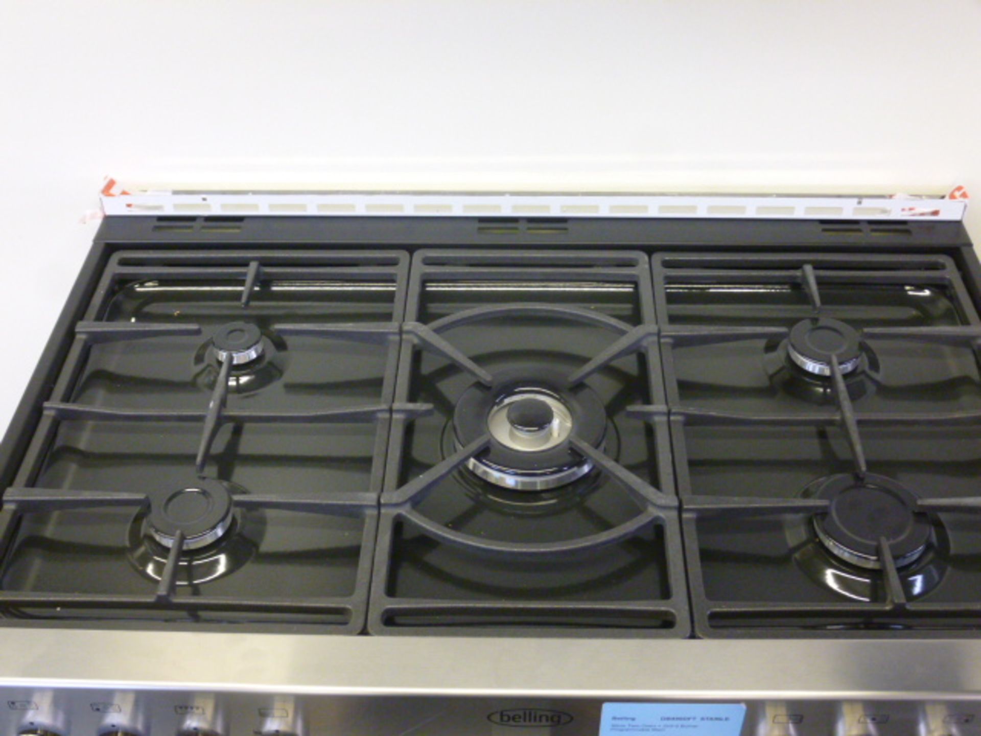 BELLING DB490DFT Dual Fuel Range Cooker 90cm Stainless & black - Image 2 of 3