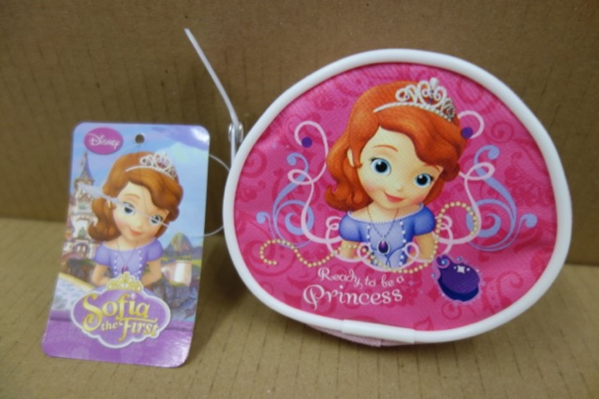 144 x Disney Sofia the First Coin Purse's. 'Ready to be a Princess'. RRP £4.99 each, giving this lot - Image 2 of 2