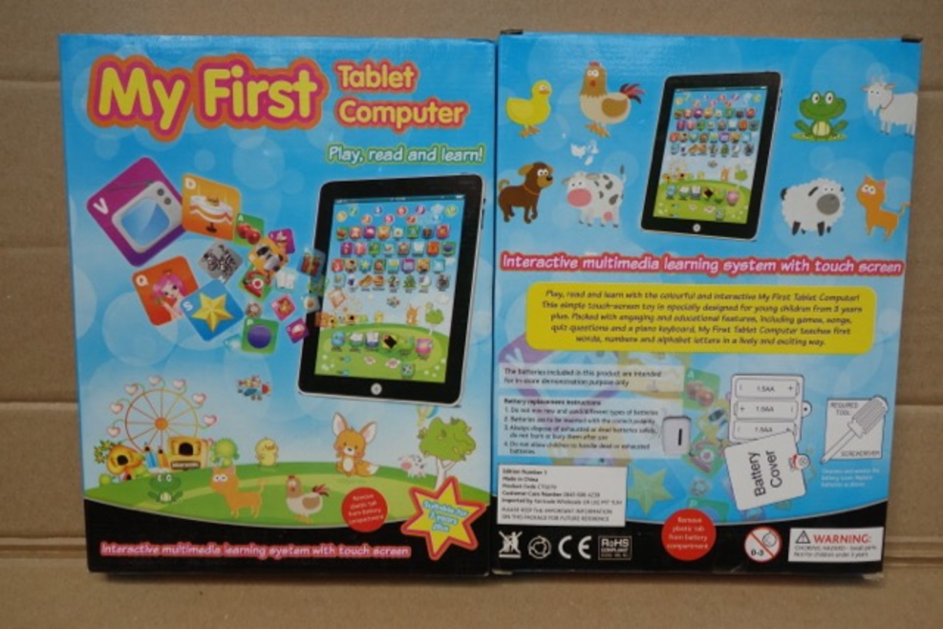 48 x My First Tablet Computor. Play, read & learn! Interactive multimedia learning system with