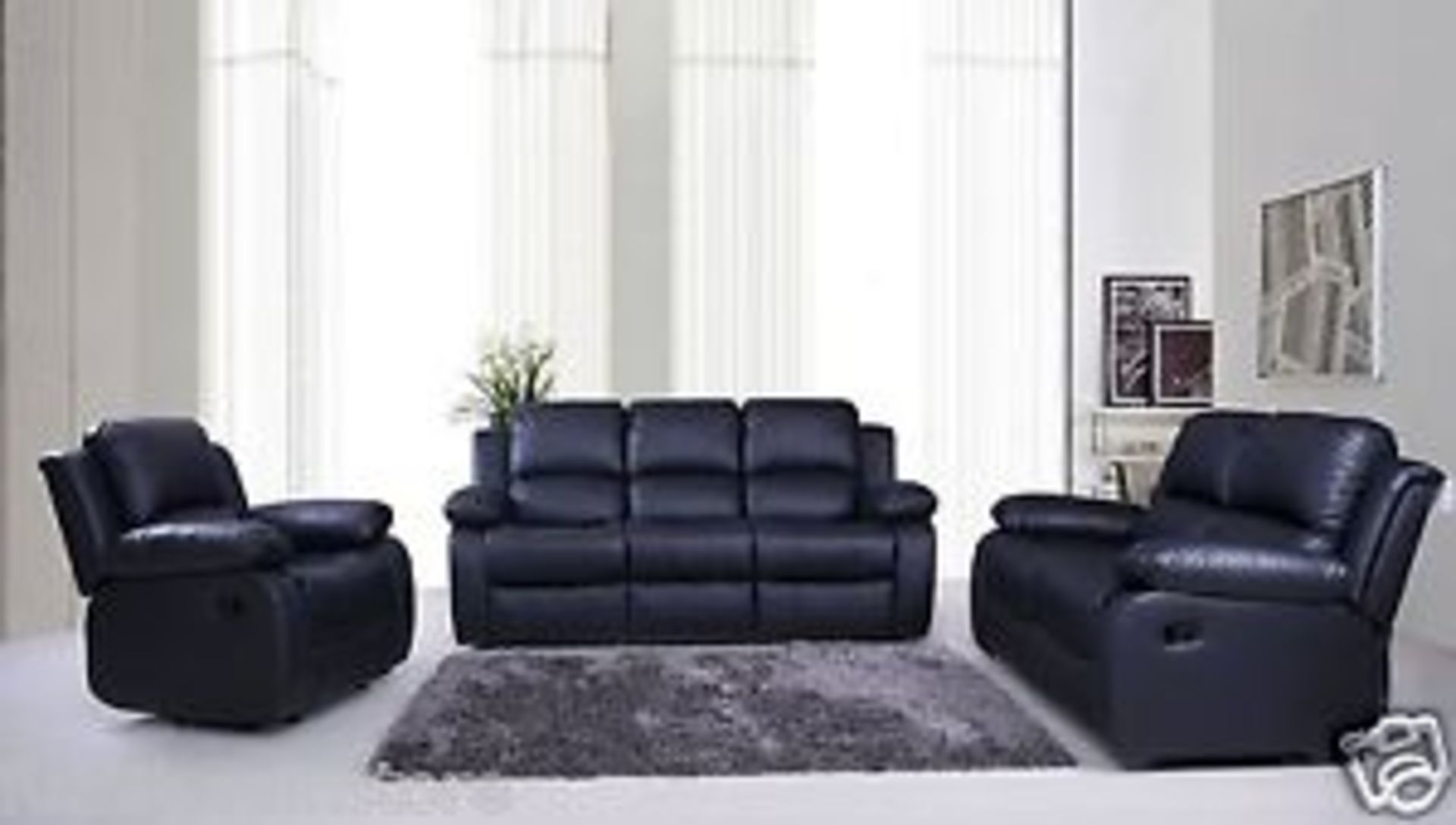 Valencia 3 plus 2 seater electric reclining sofas