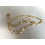 HALLMARKED 9CT GOLD BELCHER CHAIN NECKLACE. 18" FREE UK DELIVERY. NO VAT.