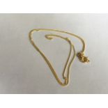 HALLMARKED 9CT GOLD CURB CHAIN NECKLACE. 16" FREE UK DELIVERY. NO VAT.