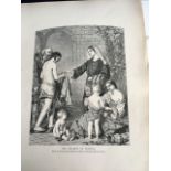 AN ENGRAVING c1900 OF A PAINTING BY WILLIAM CHARLES THOMAS DOBSON (1817 - 1898 ). "THE CHARITY OF