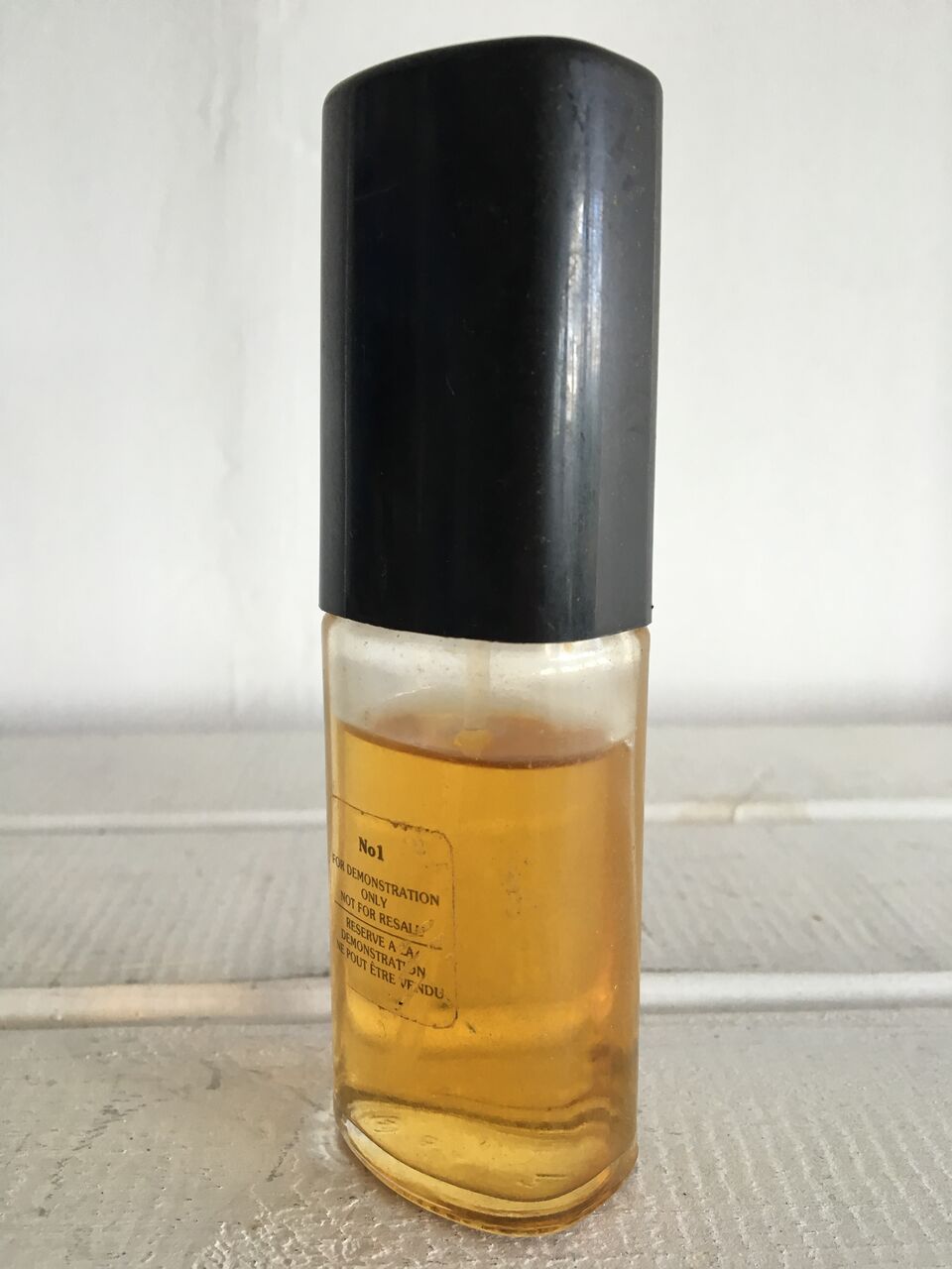 VINTAGE PERFUME LABELLED "NO.1, FOR DEMONSTRATION ONLY" WITH CONTENTS. FREE UK DELIVERY. NO VAT.