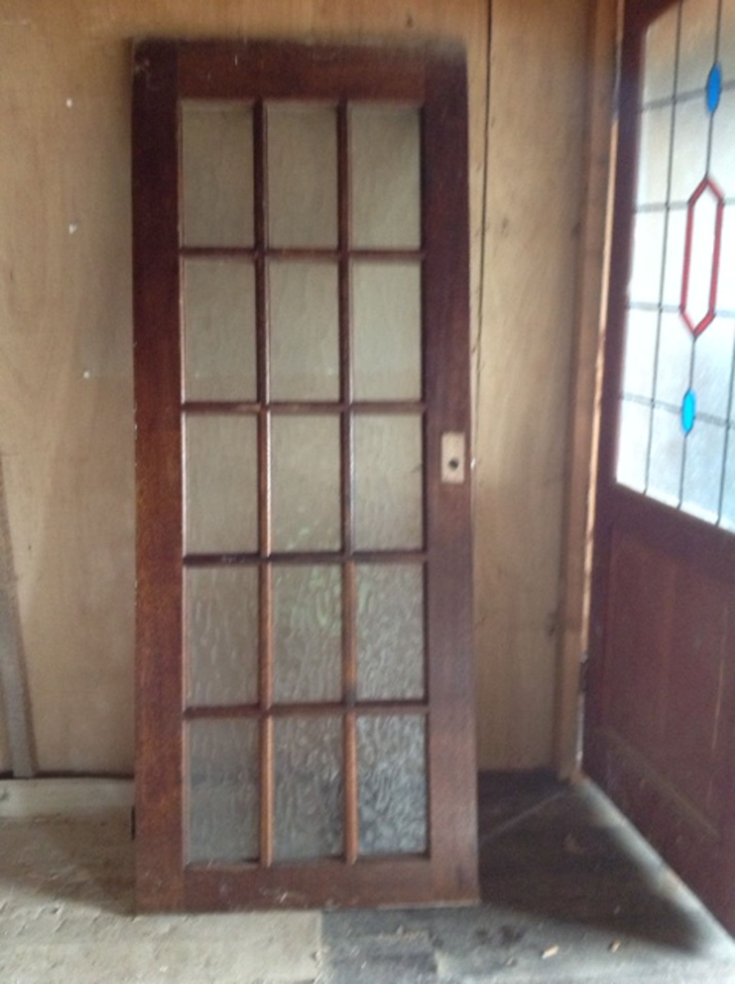 Dark Wood Internal Door No Reserve