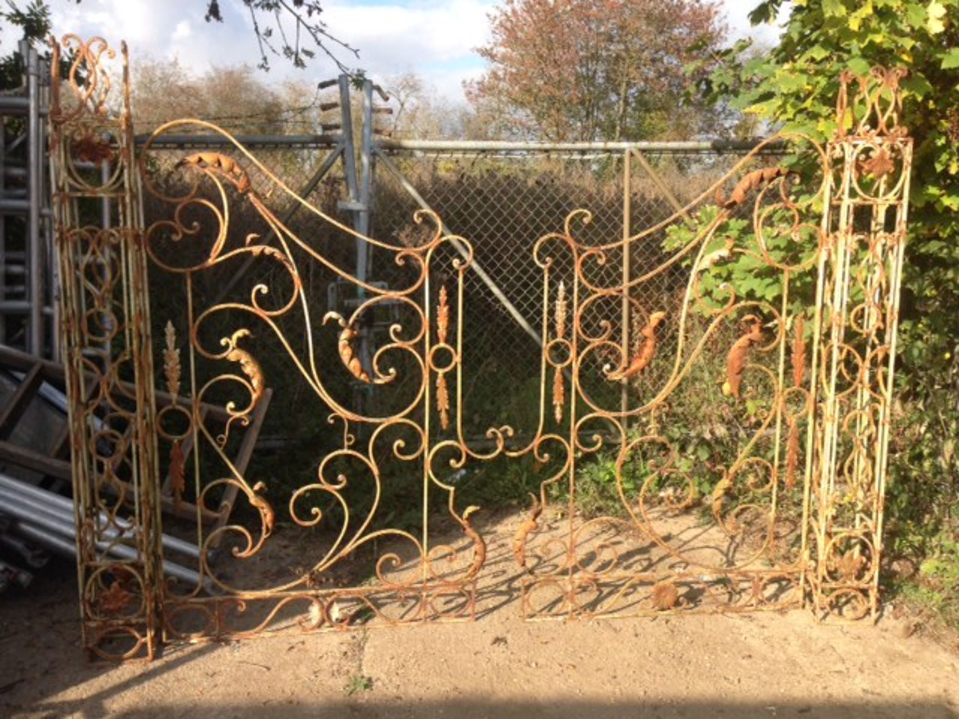 Ornate Gates with Posts