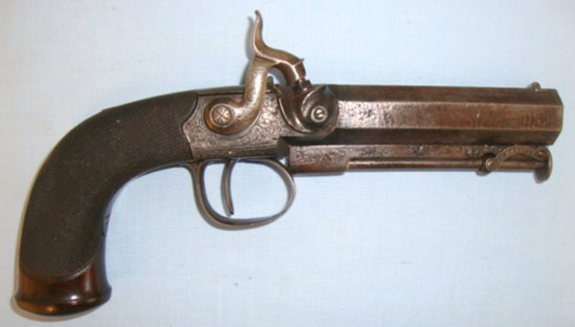 1841-1849, English .600" Massive Bore ‘Man Stopper’ Percussion Pistol By Joseph Kemp London