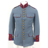 RARE, WW1 Era French Guards Officer’s Horizon Blue Tunic / Jacket With Brass ‘R’ Insignia