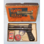 Boxed, Pre 1958, Webley Junior .177 Calibre Air Pistol