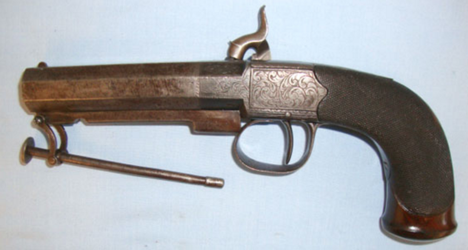 1841-1849, English .600" Massive Bore ‘Man Stopper’ Percussion Pistol By Joseph Kemp London - Bild 2 aus 3