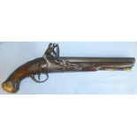 George III Era, C1800, British Officer's Light Dragoon Flintlock Holster Pistol By Egg London