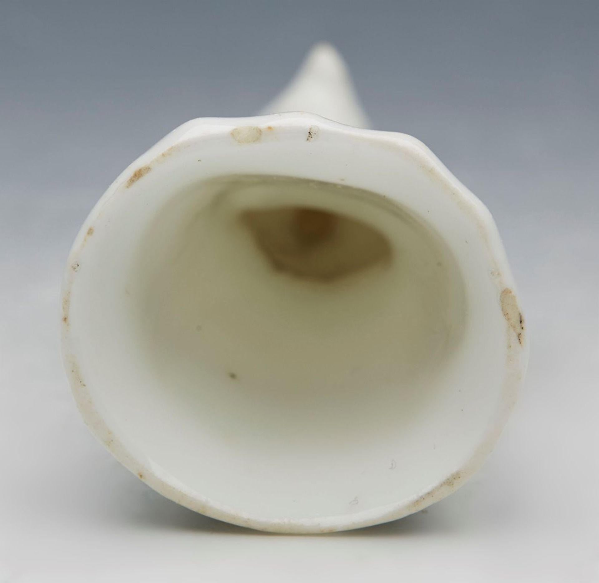 ANTIQUE PORCELAIN CANDLE SNUFFER MODELED AS A PARSON 18/19TH C. - Image 7 of 8