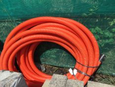 Roll of Orange Flexi Ducting - Approx 50m - No Reserve