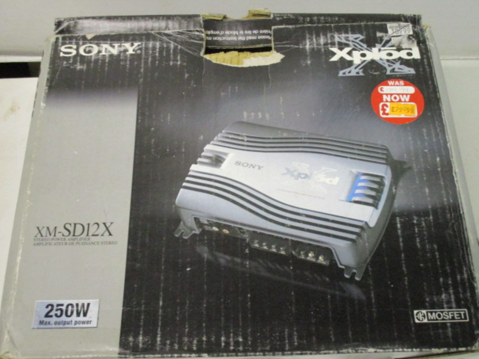 Sony Xplode amplifier unit - boxed new and unused with manual - rrp £179.99