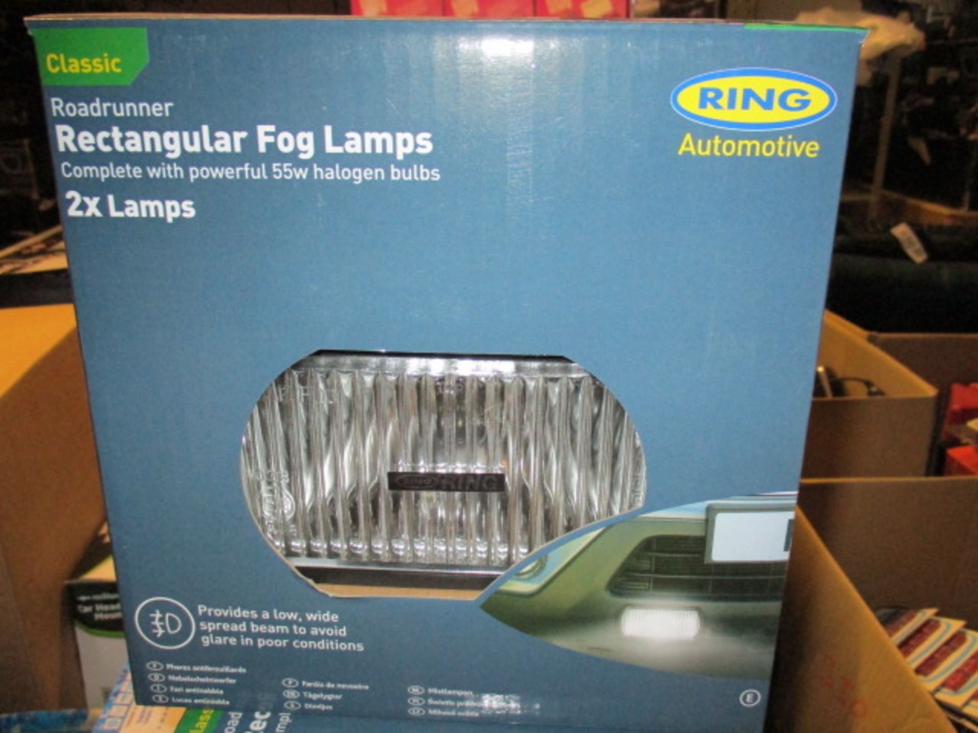 Ring - Rectangular headlight spotlight set - includes bulbs brand new & boxed rrp £19.99 .