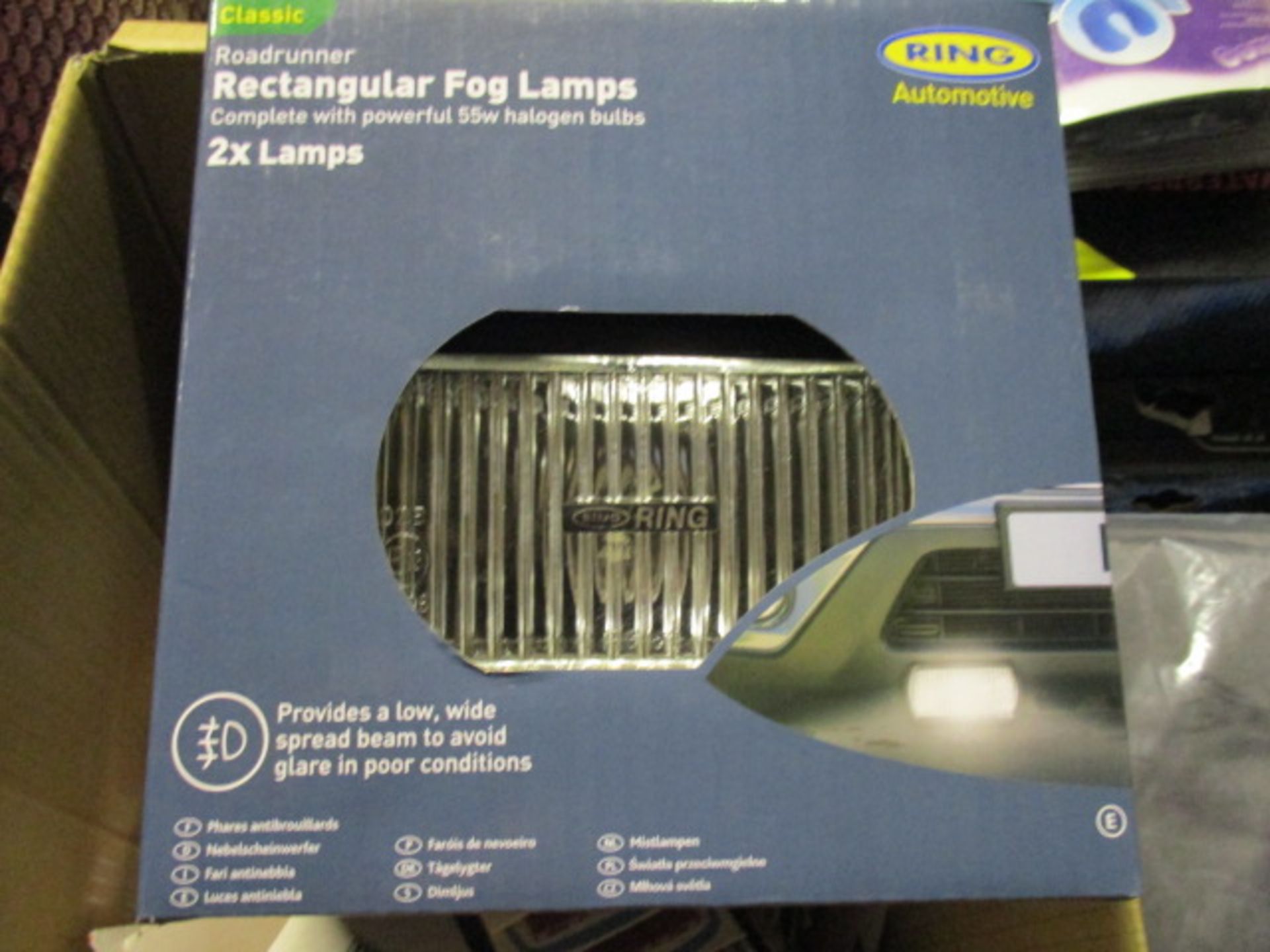 Ring - Rectangular headlight spotlight set - includes bulbs brand new & boxed rrp £19.99 .