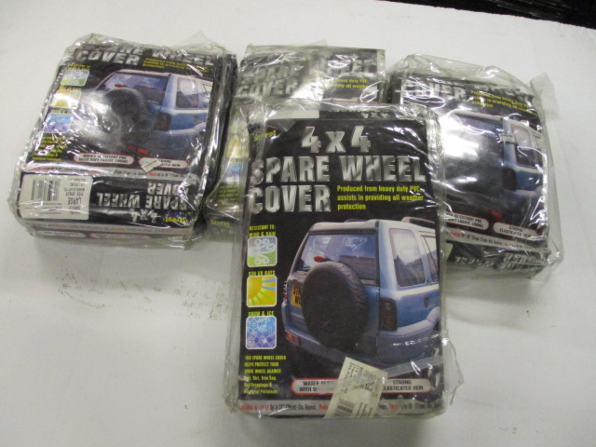 4pcs assorted sizes streetwize spare wheel cover - new rrp £19.99 each