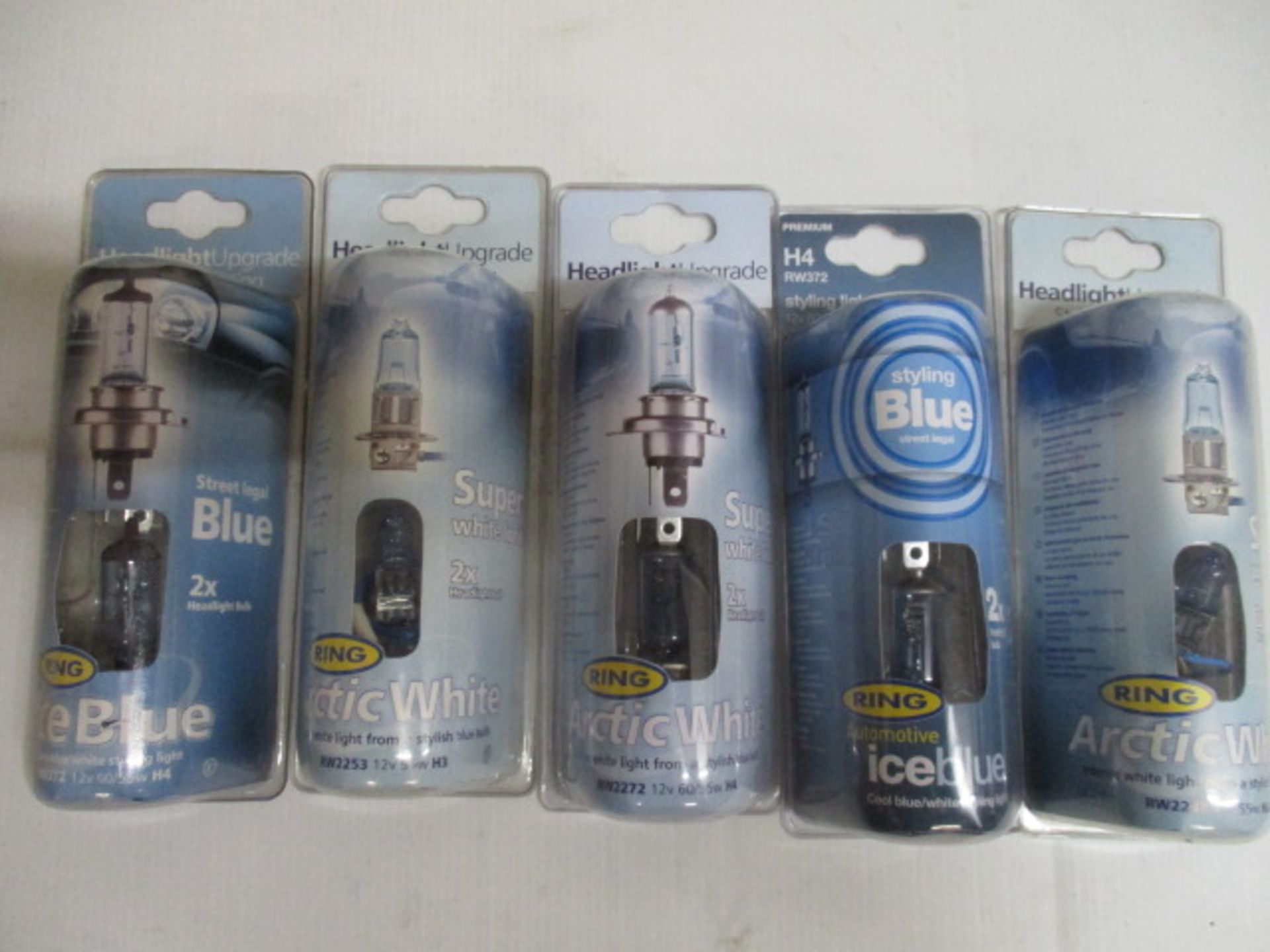 5 x assorted HD XENON MAX Ice blue / arctic blue super bright LED twin bulb paks - New - rrp £19.