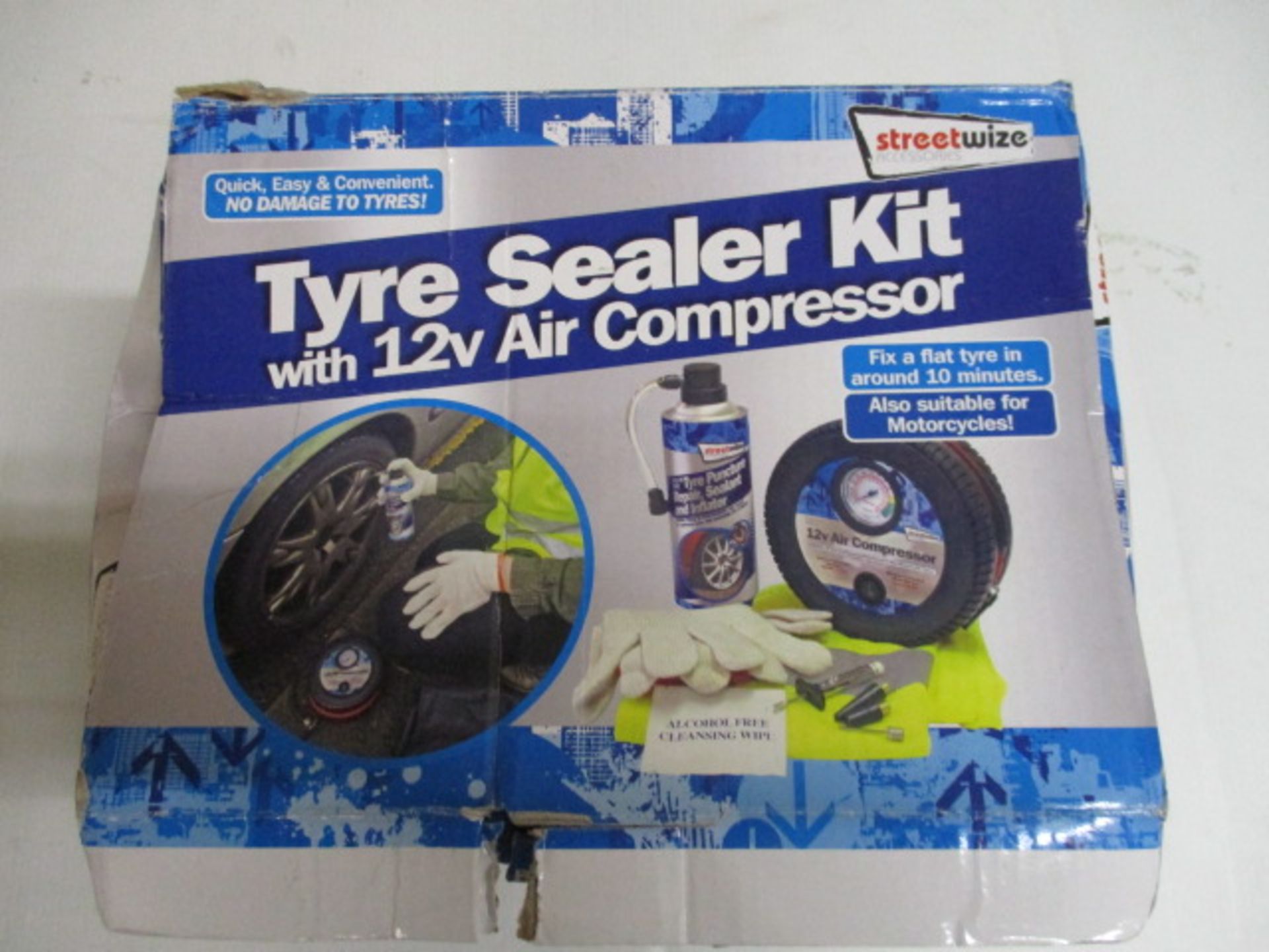 Tyre compressor kit - 12 V