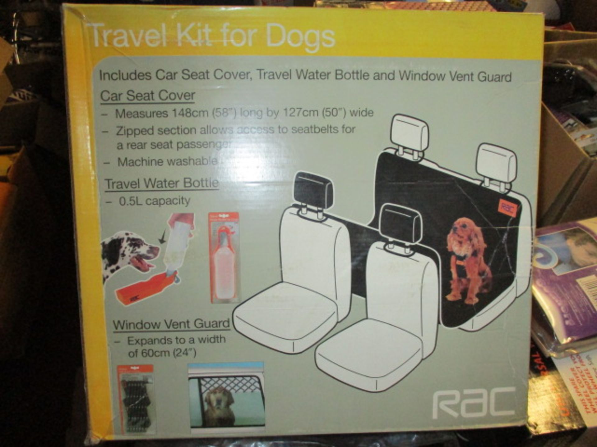 RAC dog travel kit rrp £19.99 new and boxed