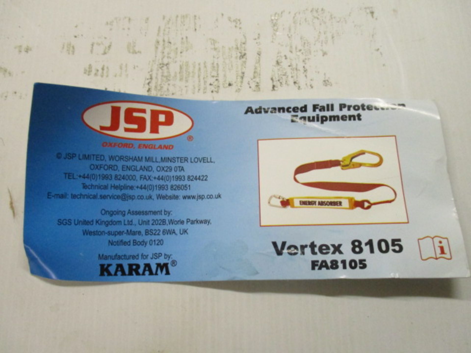 JSP Vertex 8105 scaffolding safety strap and harness - brand new - rrp £79.99 - Image 2 of 2