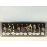 5 Micron Gold Plated Silver Belly Buttons with Charming Gemstones (10pcs Joblot) 5 Micron Gold