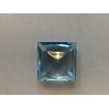 12.73ct Austrian Synthetic Aquamarine Princess Cut (14x10mm)12.73ct Austrian Synthetic Aquamarine