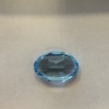 7.22ct Austrian Synthetic Aquamarine Oval Cut (16x11mm)7.22ct Austrian Synthetic Aquamarine Oval Cut