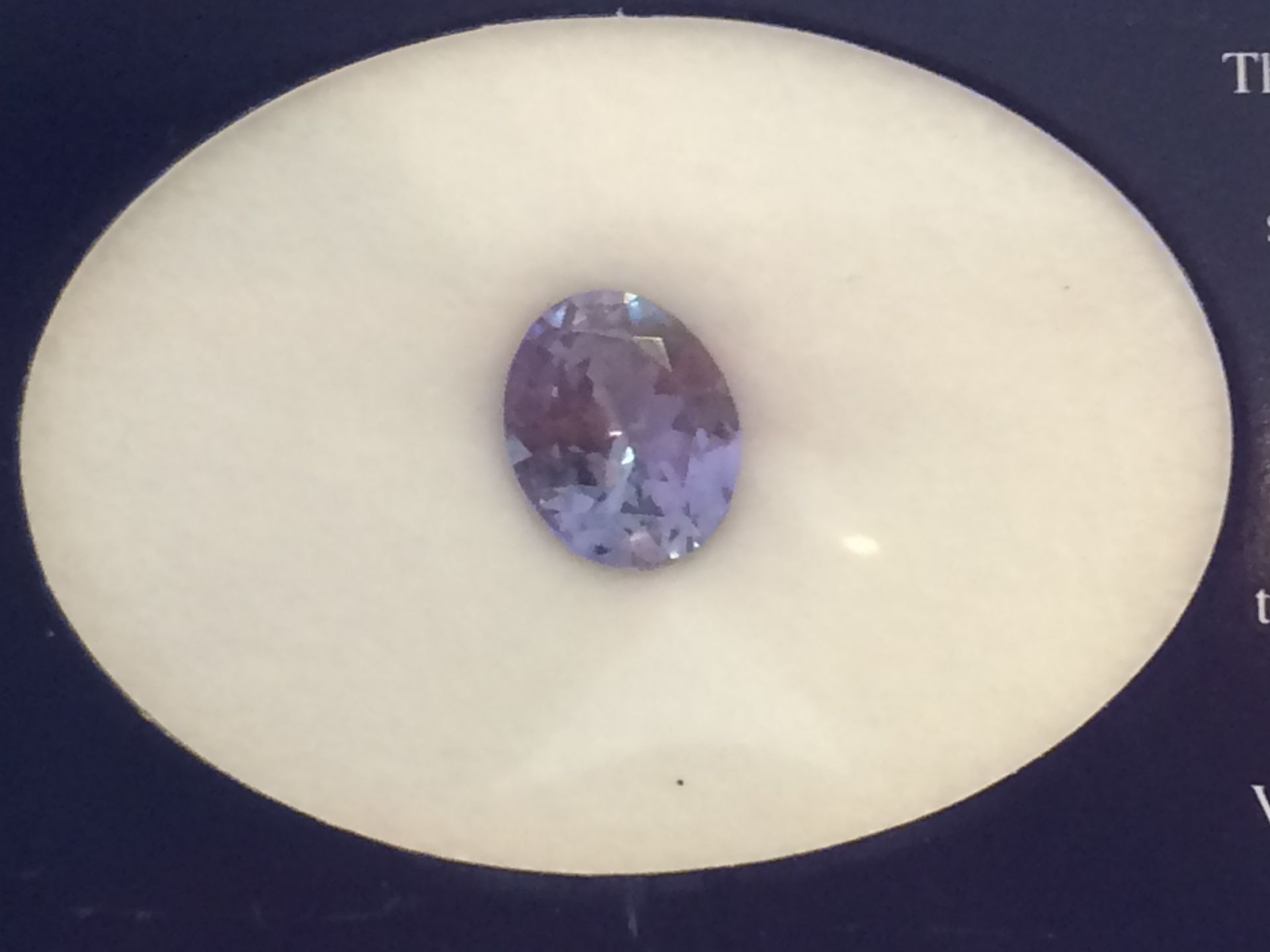 2.64ct Natural Tanzanite (9.90mmx8.04mmx4.87mm)Colour: Bluish Violet, Shape: Oval Facetted Cut, No - Image 3 of 3