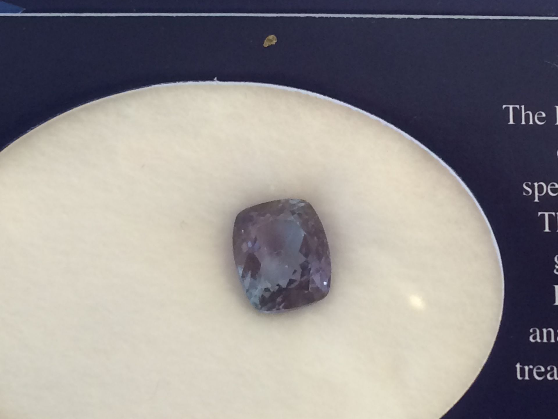 2.26ct Natural Tanzanite (8.10mmx6.88mmx4.66mm)Colour: Bluish Violet, Shape: Oval Facetted Cut, No - Image 3 of 3