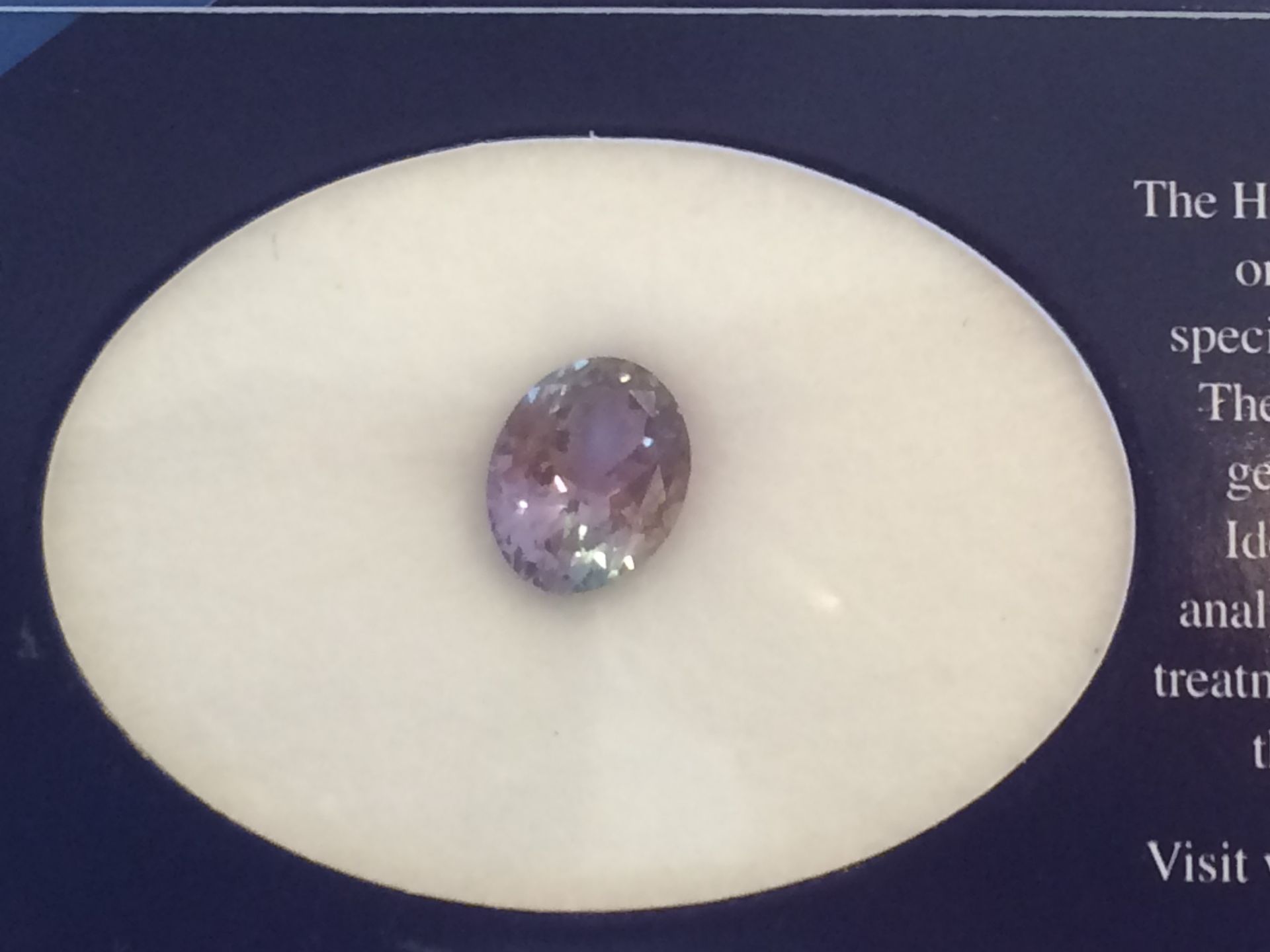 2.71ct Natural Tanzanite (9.42mmx7.59mmx5.22mm)Colour: Bluish Violet, Shape: Oval Facetted Cut, No - Image 3 of 3