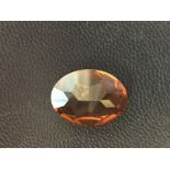 15.88ct Austrian Synthetic Smoked Topaz Oval Cut (20x15mm)15.88ct Austrian Synthetic Smoked Topaz