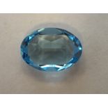 11.25ct Austrian Synthetic Aquamarine Oval Cut (18x13mm)11.25ct Austrian Synthetic Aquamarine Oval