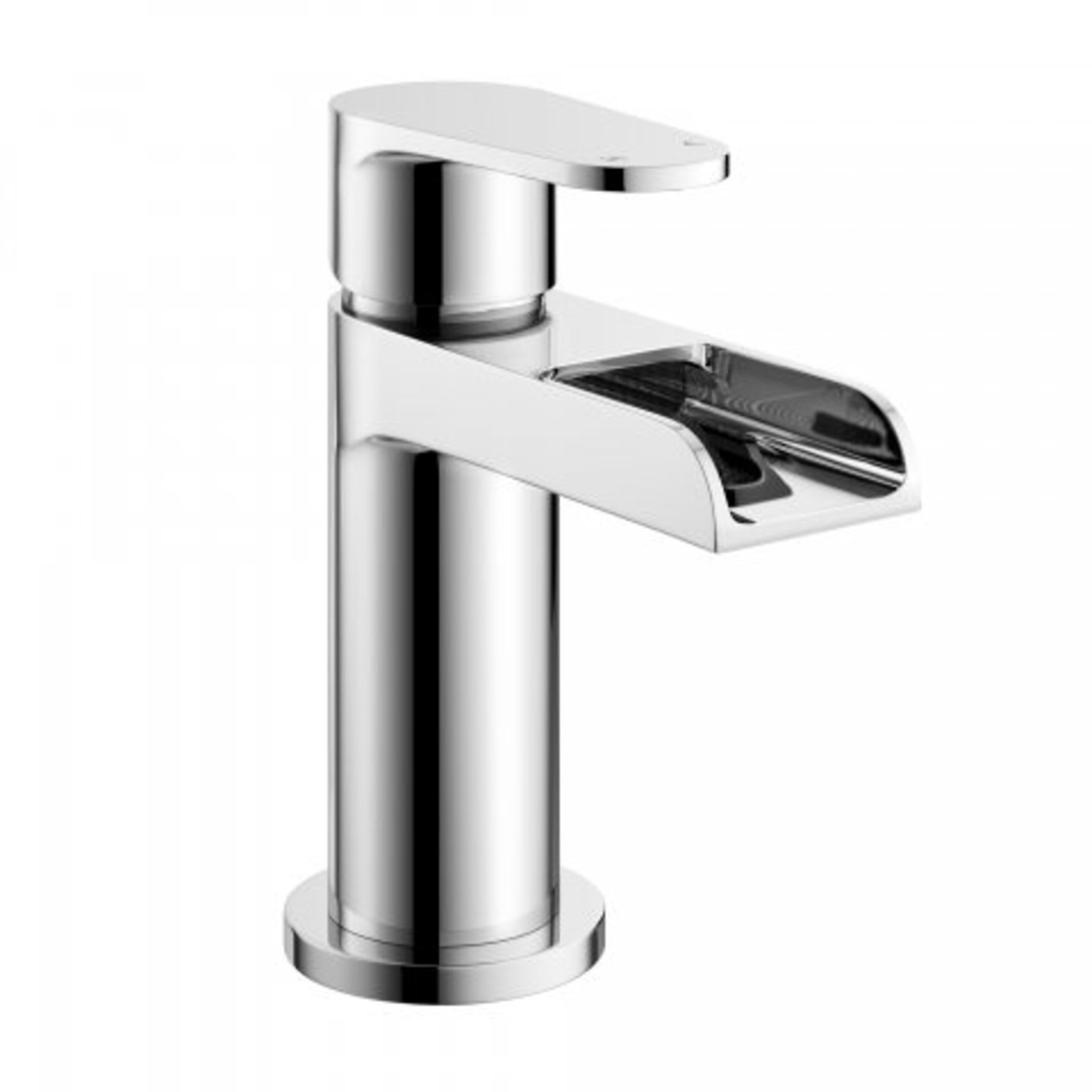 (REF40) Cela Waterfall Basin Mixer Tap Presenting a contemporary design, this solid brass tap has - Image 2 of 2