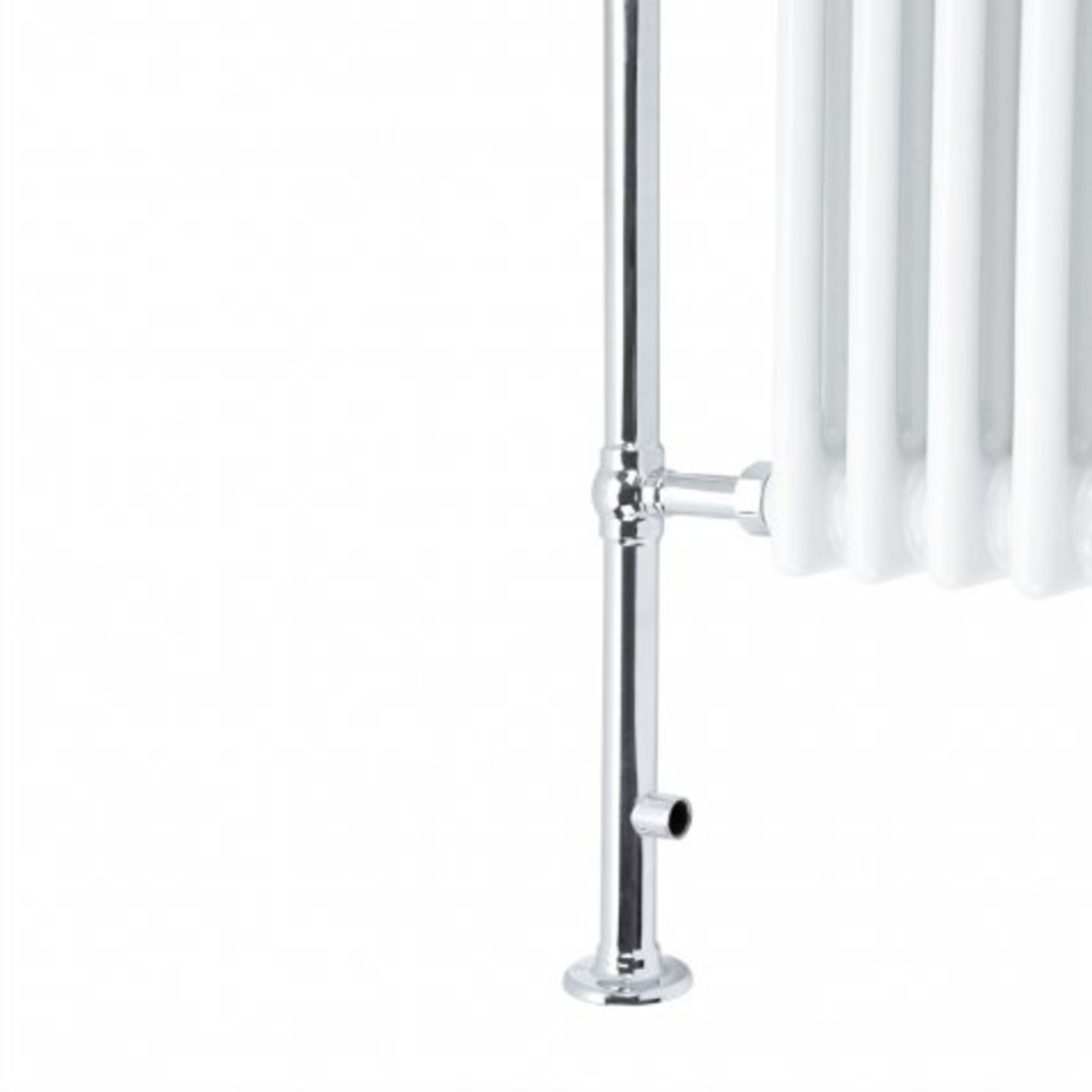 (REF15) 963x583mm Medium Traditional White Towel Rail Radiator - Victoria Premium. RRP £305.99. - Image 3 of 5