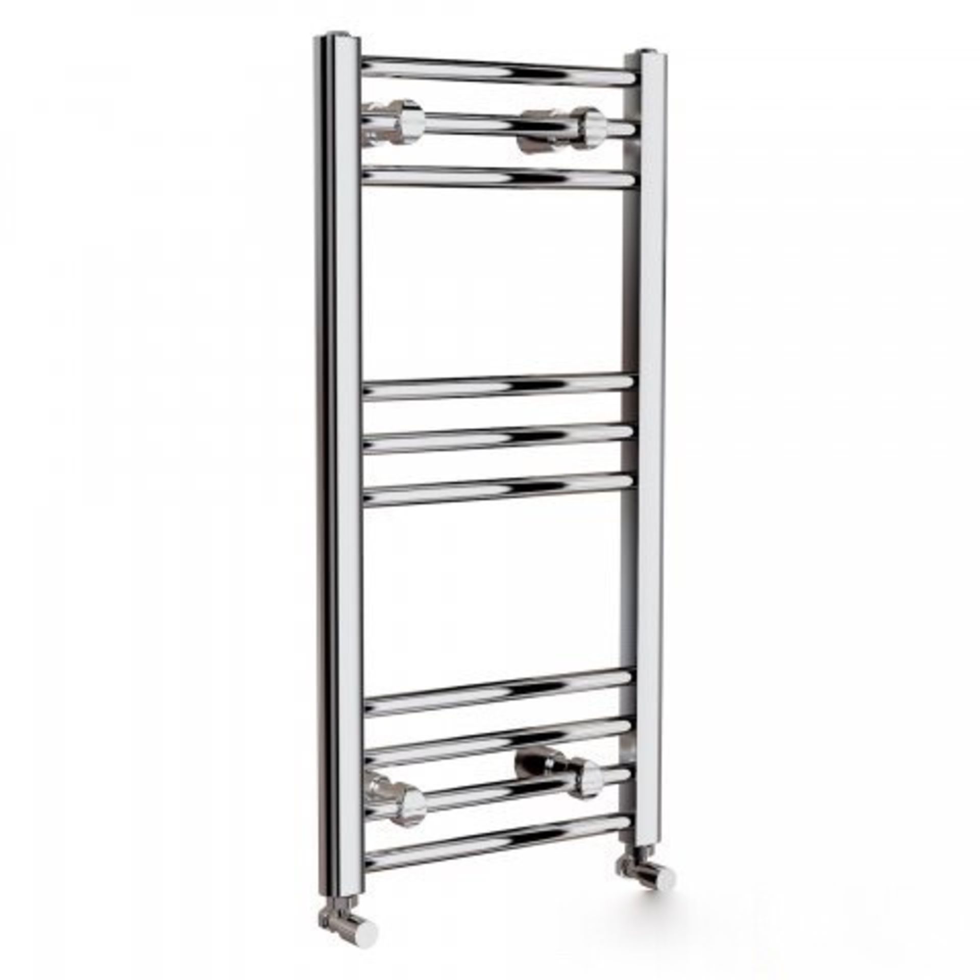 AA127- 1000x600mm White Straight Rail Ladder Towel Radiator - Polar Basic Offering durability and - Image 7 of 7
